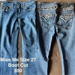 Miss Me Women's Classic Blue Boot Cut Jeans